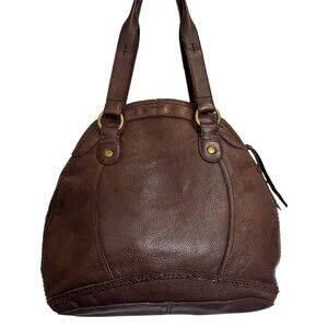 Lucky Brand brown leather hobo shoulder bag purse